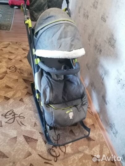 Детские санки коляска ника