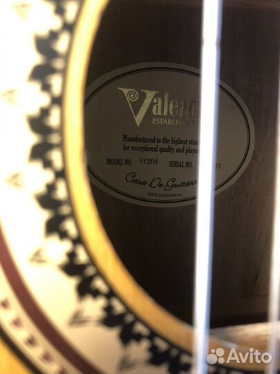 Классическая гитара valencia vc 204