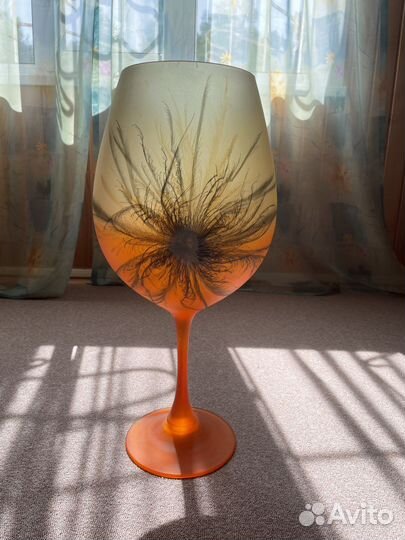 Напольная ваза - бокал, большая