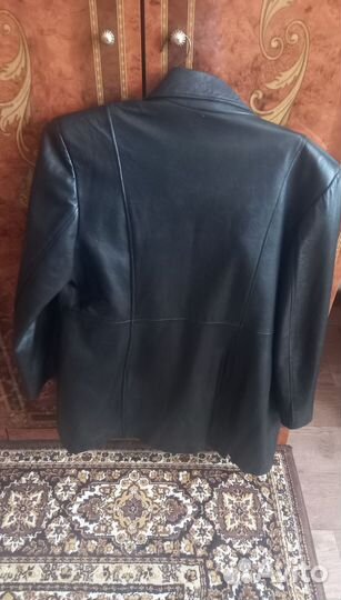 Кожаный плащ женский