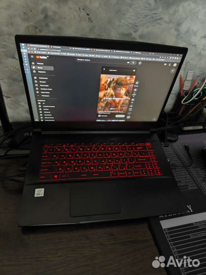 Игровой ноутбук msi i7 10750h, rtx 3060