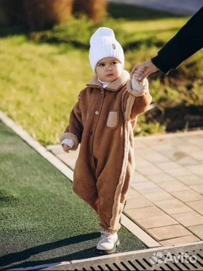 Комбинезон-дублёнка детская,барашек 100