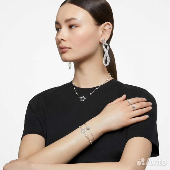 Серьги пусеты-гвоздики Stilla Swarovski 5636712