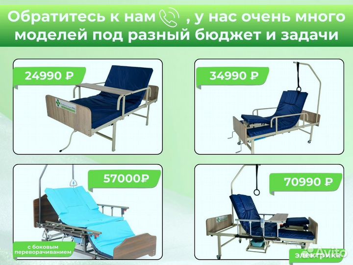 Функциональная кровать для больных