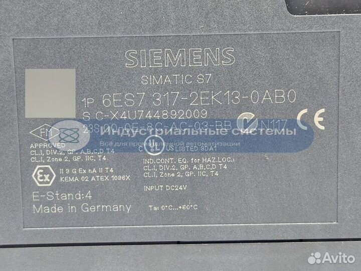 Цпу Siemens 6ES7317-2EK13-0AB0