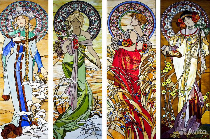 Витражные мягкие окна