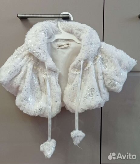 Меховое болеро для девочки 3-5 лет