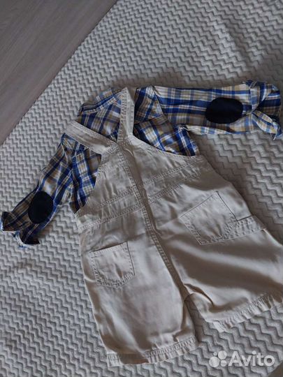 Рубашка, джинсы и шорты -комбинезон р. 92-98