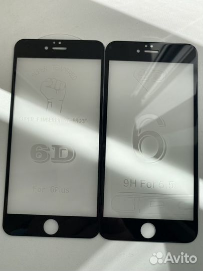 Защитное стекло 6 D на iPhone 6 Plus