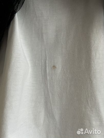 Футболка женская белая с черной сеточкой М