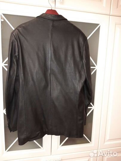 Пиджак кожаный