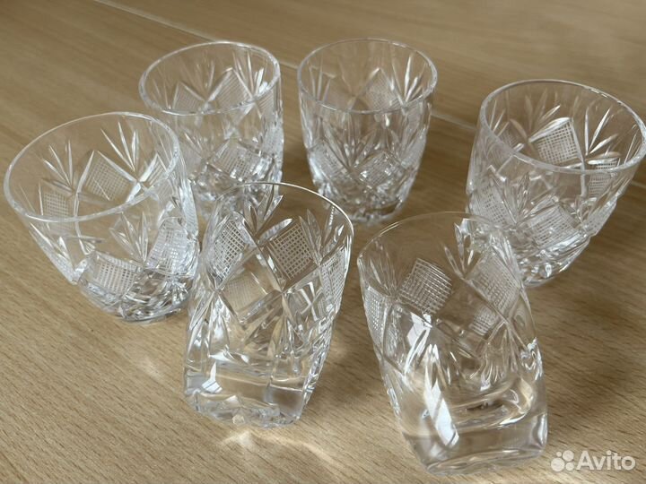 Хрустальные стаканы 5,5 см