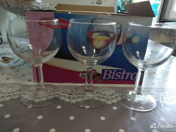 Новые фужеры в упаковке