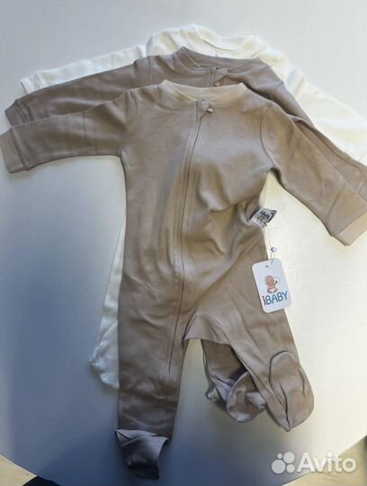 Комбинезон для новорожденных нательный 12мес, 3шт