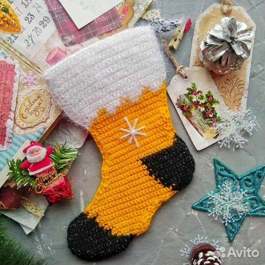 Новогодний сапожок / носок/мешок для подарка