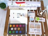 Mala IKEA мелки, карандаши, раскраска, тубус и др