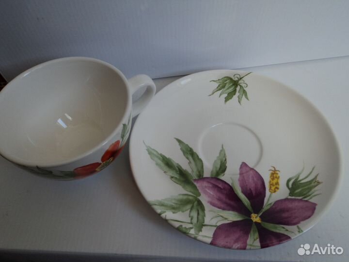 Чашка с блюдцем в упаковке