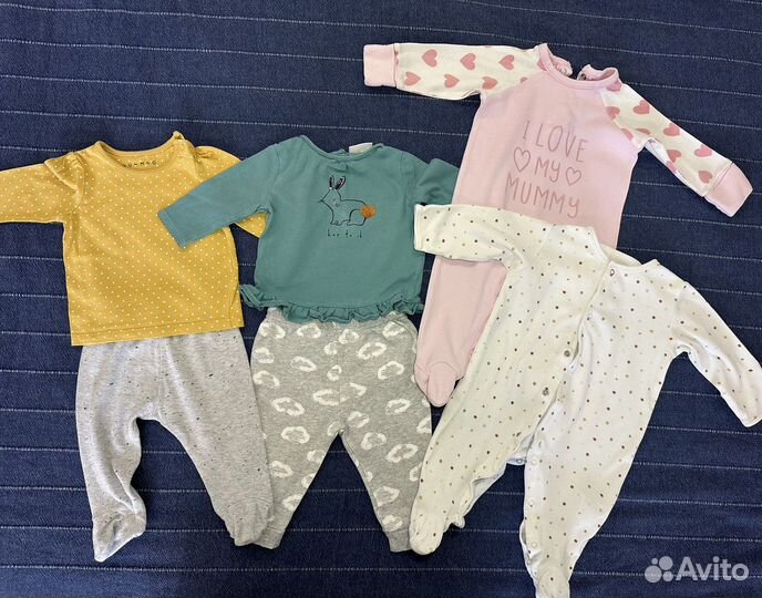Вещи пакетом для девочки 0-3 месяца