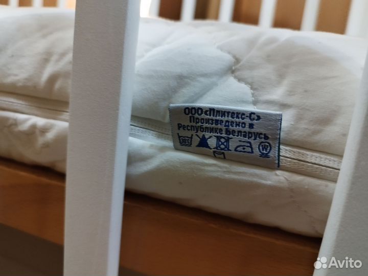 Кроватка Лель 120 на 60 с матрасом