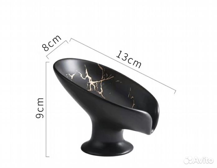 Мыльница для ванны керамическая со сливом