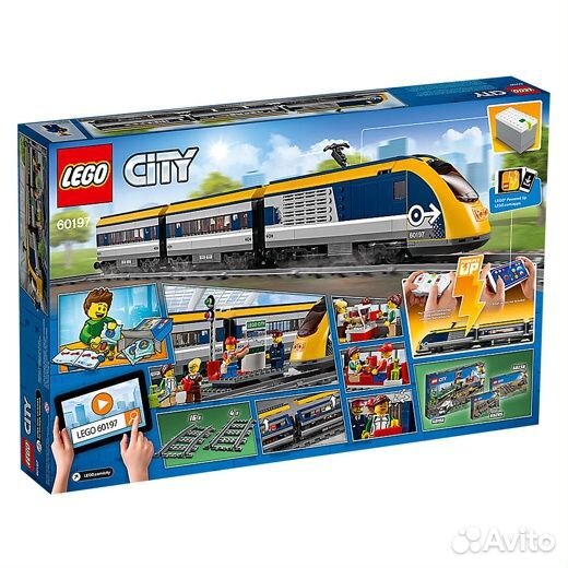 Lego City 60197 Trains Пассажирский поезд, новый