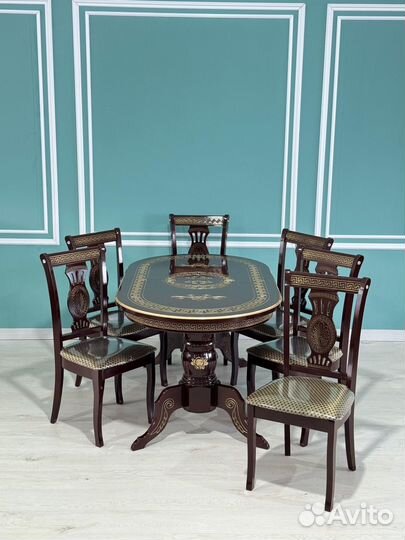Комплект стол 6 стульев