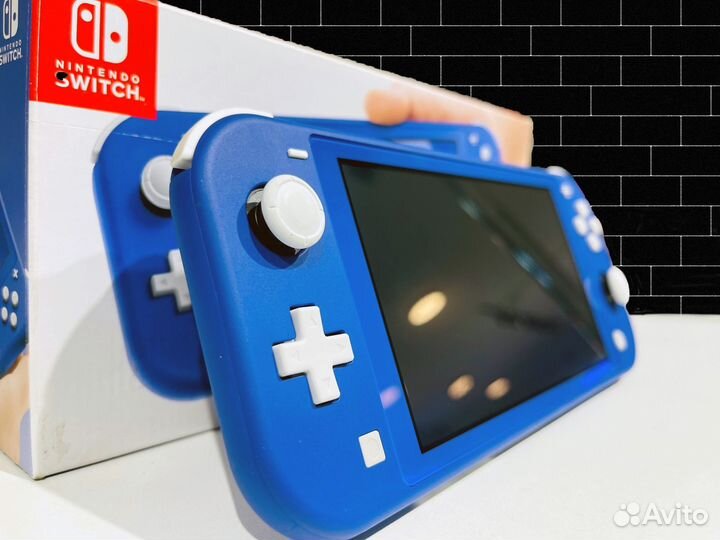 Прошитая Nintendo Switch Lite 64gb Синяя