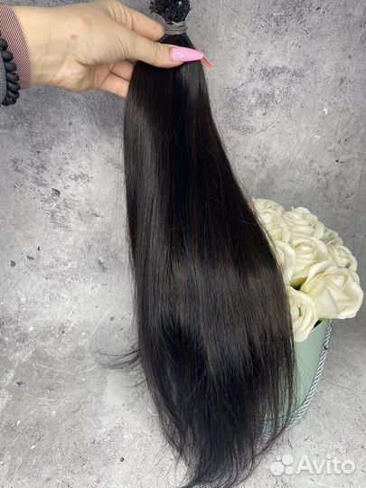 Волосы натуральные срез