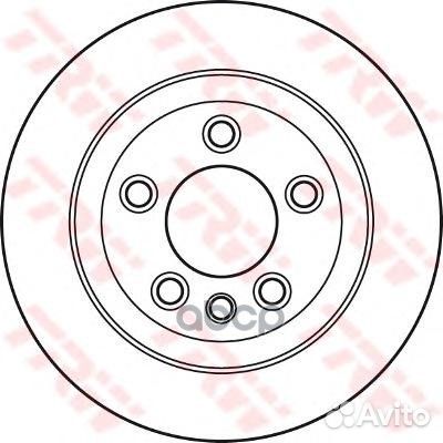 Торм.диск зад.вент.330x28 5 отв. DF4487S TRW