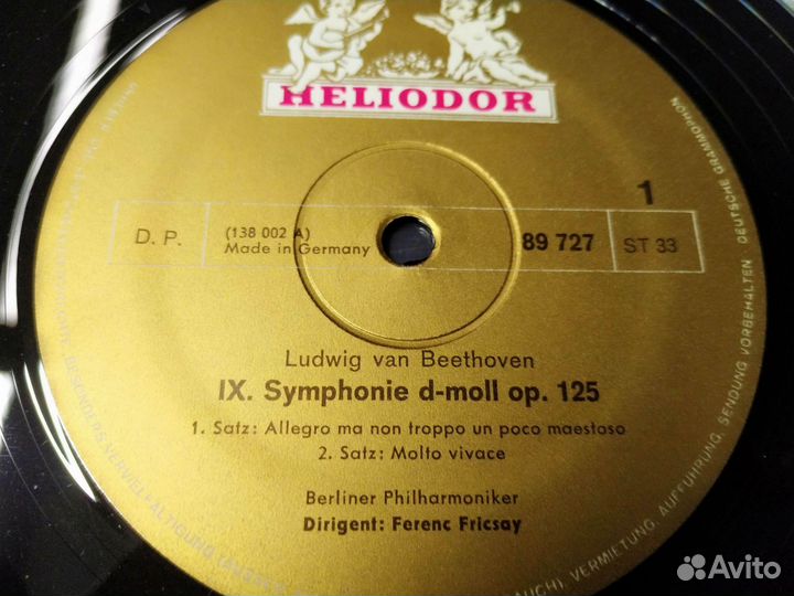 Бетховен 9 симфония винил Германия