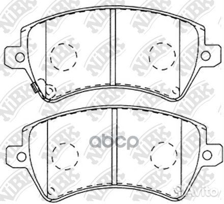 Колодки тормозные дисковые перед PN1224 NiBK