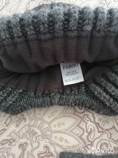 Шерстяная вязаная шапка ушанка Лотти