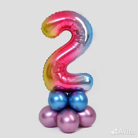 Набор воздушных шаров 2 годика в наличии