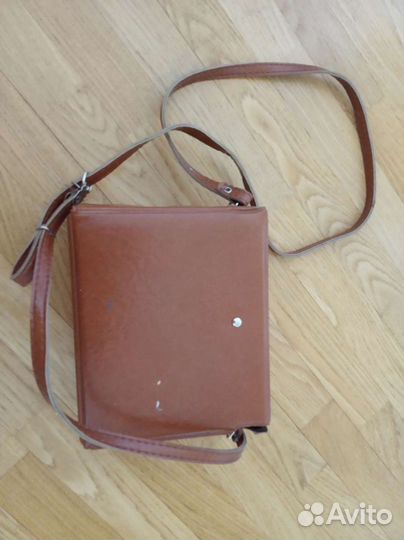 Сумка клатч натуральная кожа винтаж