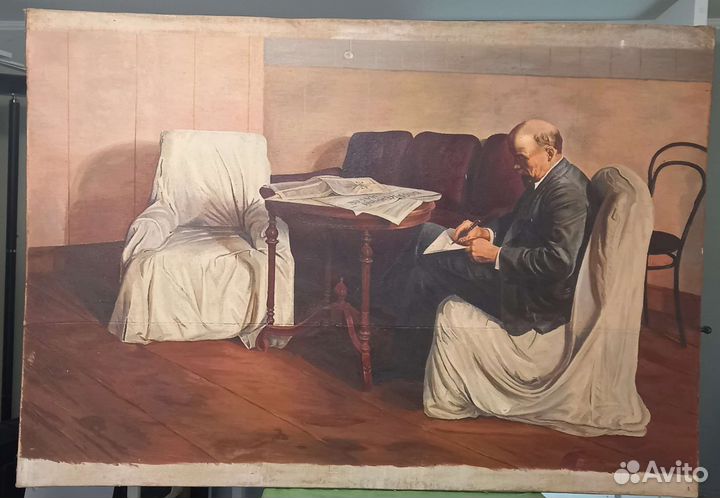 Ленин в Смольном. Копия картины И.Бродского