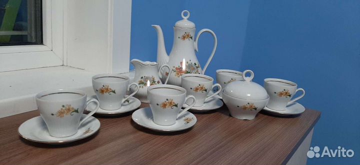 Сервиз кофейный на 6 персон гдр