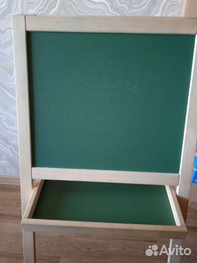 Мольберт: доска-магнит комбинированная нат.дерево