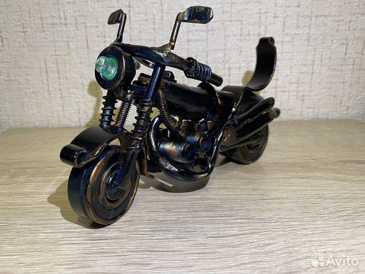 Статуэтка мотоцикл металическая