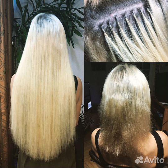 Наращивание волос, коррекция, снятие