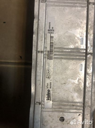 Peugeot 3008 радиатор интеркулера б/у