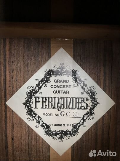 Grand Concert Guitar - Fernandes GC-30 (Tacamine)