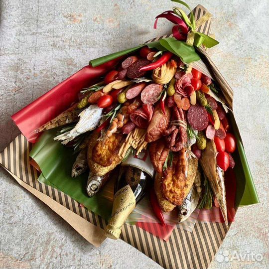 Съедобный букет. Оригинальный подарок мужчине