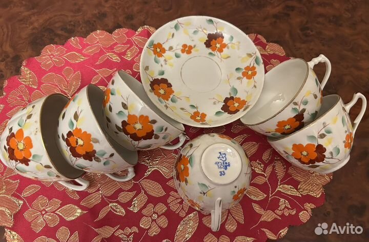 Чайный сервиз СССР Дулево фарфор