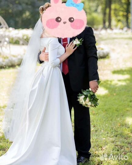 Свадебное платье 42 44 новое