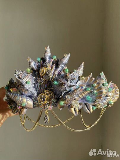 Корона русалки из ракушек