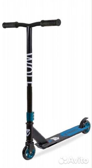 Самокат трюковой Novatrack Wolf синий новый