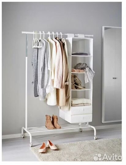 Напольная вешалка икеа ригга белый