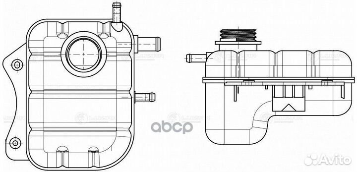 Бачок расширит. охл. жидкости LET 0572 luzar