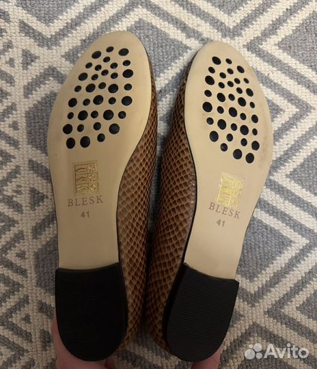 Балетки натуральная кожа 41