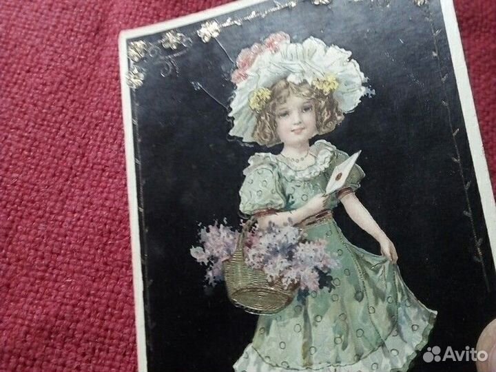 Карточка /поздравляю/ до 1917 г Швеция